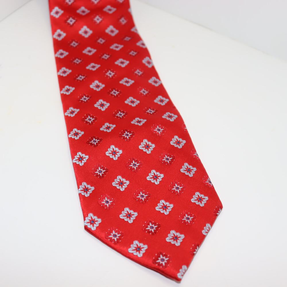 Vintage‎ Krimson by Kwame Silk Medallion Print Tie 3.5” Wide